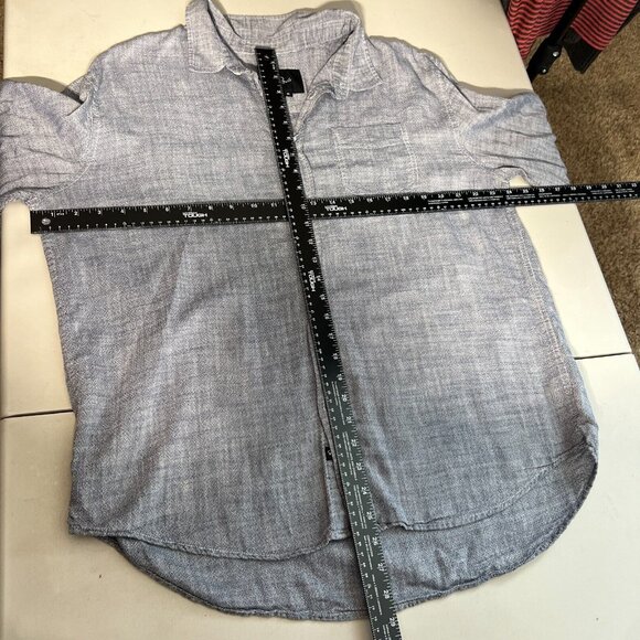 Rails Shirt Mens XL Navy Chambray Wyatt Button Up Down Long Sleeve 100% Cotton - Picture 2 of 11